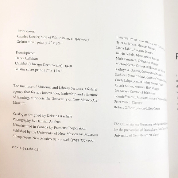 Van Deren Coke Scholar Collector Exhibition Photographs 2001 Univ of New Mexico - Picture 6 of 10